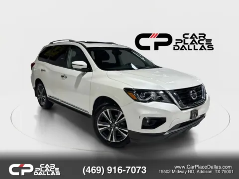 White 2020 Nissan Pathfinder Platinum Sport Utility 4D for sale in Addison, TX