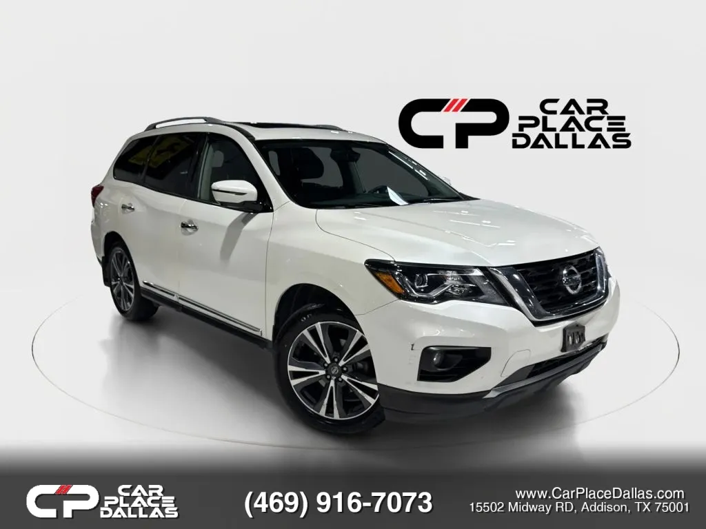 White 2020 Nissan Pathfinder Platinum Sport Utility 4D for sale in Addison, TX