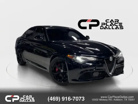Black 2019 Alfa Romeo Giulia Ti Sport Sedan 4D for sale in Addison, TX