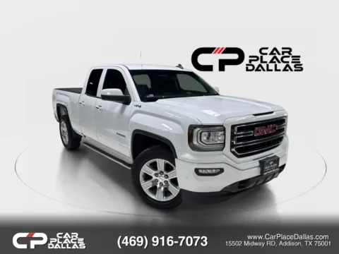 White 2018 GMC Sierra 1500 Double Cab Pickup 4D 6 1/2 ft for sale in Addison, TX