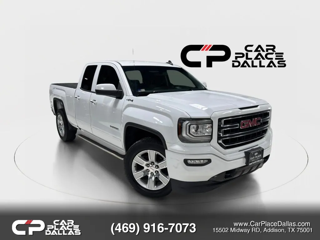 White 2018 GMC Sierra 1500 Double Cab Pickup 4D 6 1/2 ft for sale in Addison, TX