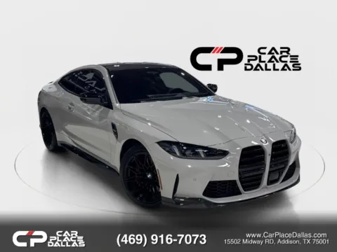 Gray 2025 BMW M4 Competition xDrive Coupe 2D for sale in Addison, TX