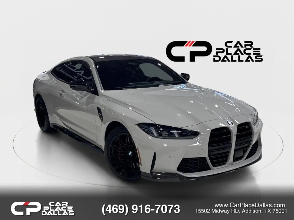 Gray 2025 BMW M4 Competition xDrive Coupe 2D for sale in Addison, TX