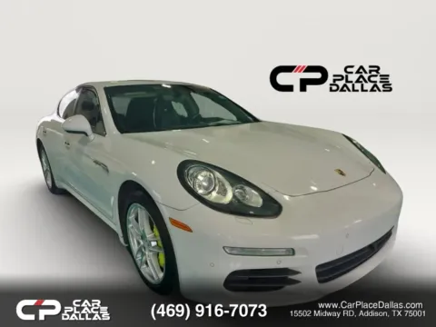 White 2014 Porsche Panamera S E-Hybrid PHEV,NAV,BOSE,HTD STS,SUNROOF,CAM,PARK ASSIST,MEMORY STS,AIR SUSP,PASM,19IN WHLS for sale in Addison, TX