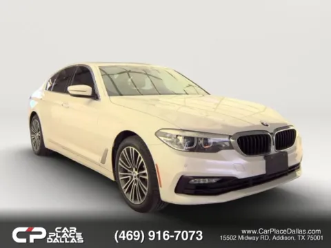 White 2018 BMW 5 Series 530i Sedan 4D for sale in Addison, TX