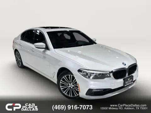 White 2018 BMW 5 Series 530i Sedan 4D for sale in Addison, TX