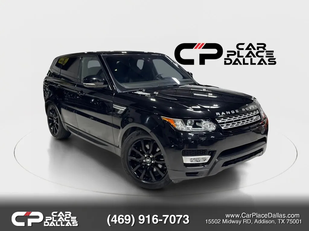 Black 2017 Land Rover Range Rover Sport HSE NAV,PANO,MERIDIAN,HTD STS,CAM,PARK ASSIST,BLIND SPOT,LEATHER,AIR SUSP,4WD,20IN WHLS for sale in Addison, TX