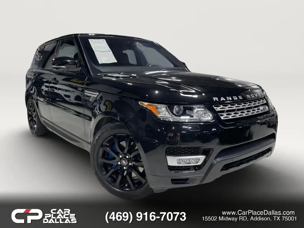 Black 2017 Land Rover Range Rover Sport HSE NAV,PANO,MERIDIAN,HTD STS,CAM,PARK ASSIST,BLIND SPOT,LEATHER,AIR SUSP,4WD,20IN WHLS for sale in Addison, TX