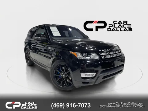 Black 2017 Land Rover Range Rover Sport HSE NAV,PANO,MERIDIAN,HTD STS,CAM,PARK ASSIST,BLIND SPOT,LEATHER,AIR SUSP,4WD,20IN WHLS for sale in Addison, TX