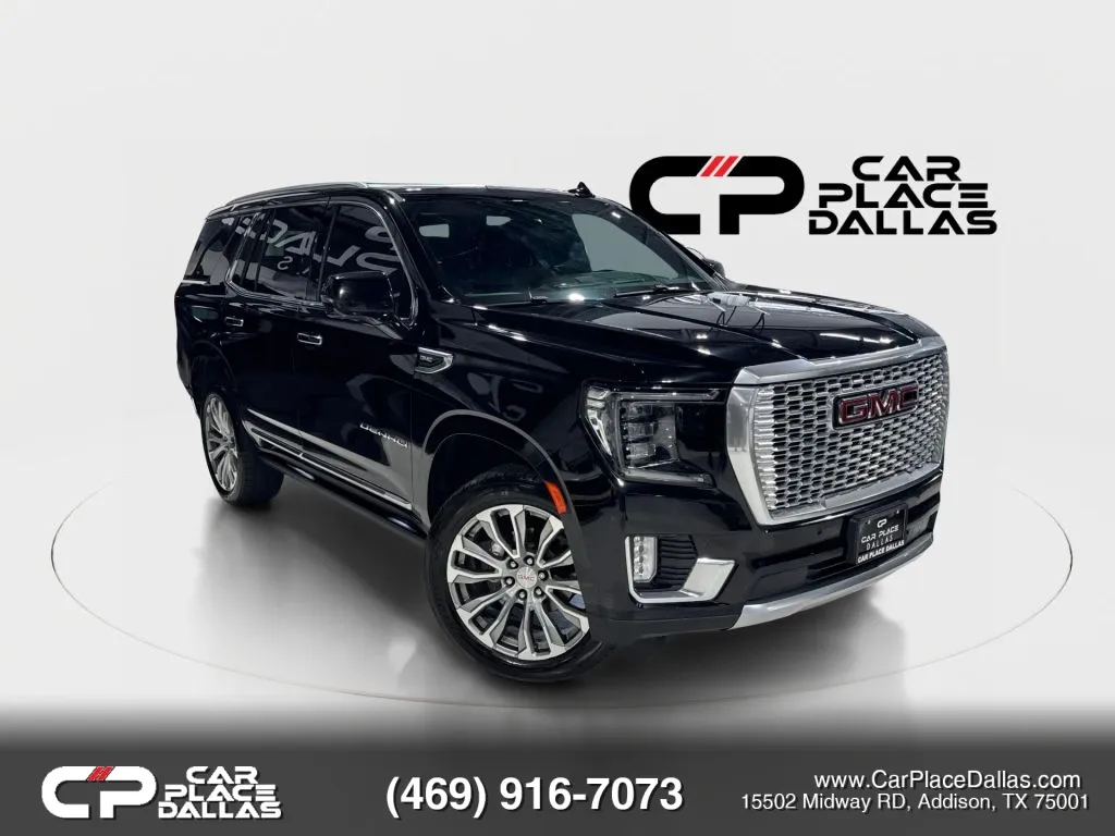 Black 2021 GMC Yukon Denali Sport Utility 4D for sale in Addison, TX