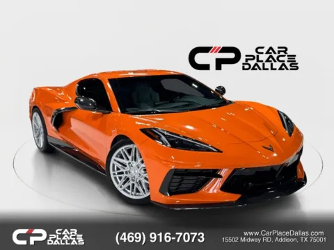 Orange 2023 Chevrolet Corvette Stingray Coupe 2D for sale in Addison, TX