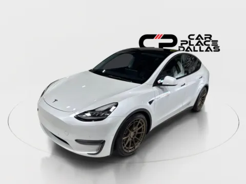 Photos of 2021 Tesla Model Y Long Range Sport Utility 4D for sale in Addison, TX at Car Place Dallas