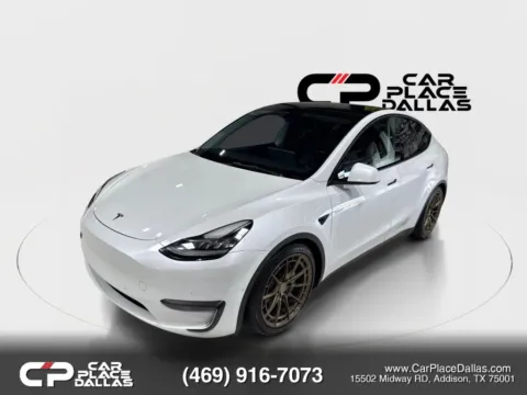 Photos of 2021 Tesla Model Y Long Range Sport Utility 4D for sale in Addison, TX at Car Place Dallas