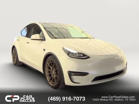 Photos of 2021 Tesla Model Y Long Range Sport Utility 4D for sale in Addison, TX at Car Place Dallas