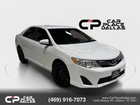 White 2012 Toyota Camry LE Sedan 4D for sale in Addison, TX