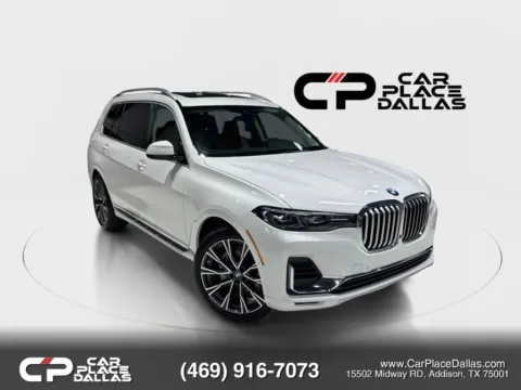 White 2019 BMW X7 xDrive40i Sport Utility 4D for sale in Addison, TX