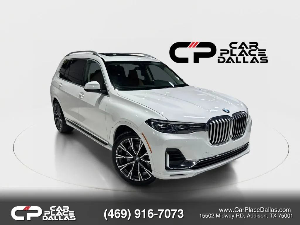 White 2019 BMW X7 xDrive40i Sport Utility 4D for sale in Addison, TX
