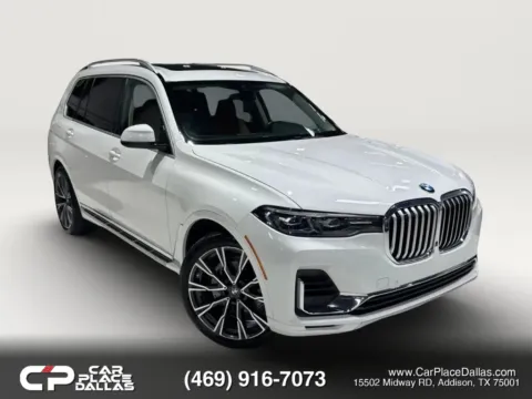 White 2019 BMW X7 xDrive40i Sport Utility 4D for sale in Addison, TX