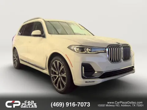 White 2019 BMW X7 xDrive40i Sport Utility 4D for sale in Addison, TX
