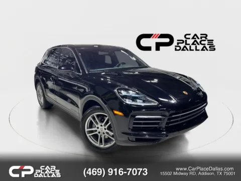 Black 2019 Porsche Cayenne AWD,NAV,CARPLAY,LEATHER,HTD STS,CAM,PARK ASSIST,LED LIGHTS,PWR LIFTGATE,PTM AWD for sale in Addison, TX