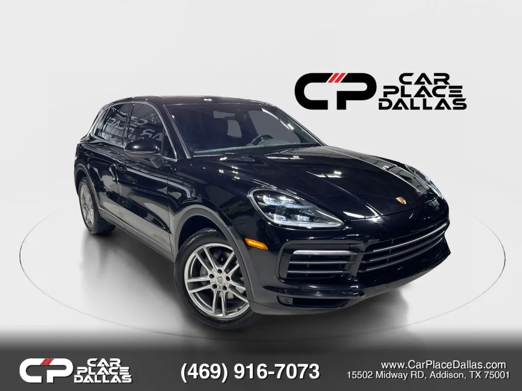 Black 2019 Porsche Cayenne AWD,NAV,CARPLAY,LEATHER,HTD STS,CAM,PARK ASSIST,LED LIGHTS,PWR LIFTGATE,PTM AWD for sale in Addison, TX