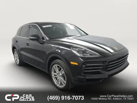 Black 2019 Porsche Cayenne Sport Utility 4D for sale in Addison, TX