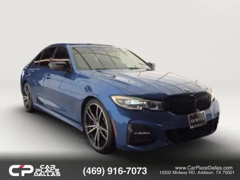 Blue 2021 BMW 3 Series 330i Sedan 4D for sale in Addison, TX