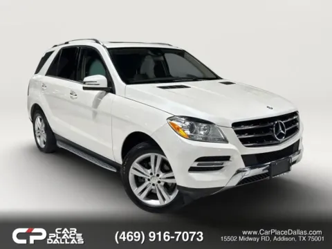 White 2014 Mercedes-Benz M-Class ML 350 4MATIC Sport Utility 4D for sale in Addison, TX