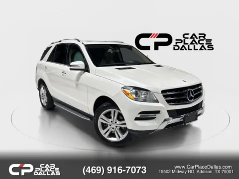 White 2014 Mercedes-Benz M-Class ML 350 4MATIC Sport Utility 4D for sale in Addison, TX