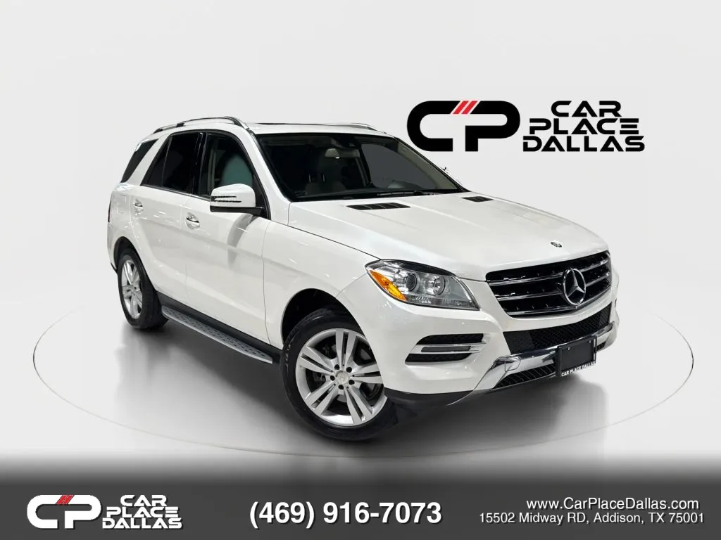 White 2014 Mercedes-Benz M-Class ML 350 4MATIC Sport Utility 4D for sale in Addison, TX