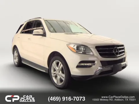 White 2014 Mercedes-Benz M-Class ML 350 4MATIC Sport Utility 4D for sale in Addison, TX