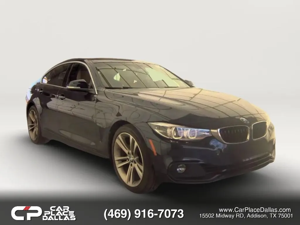 Gray 2018 BMW 4 Series 430i Gran Coupe Sedan 4D for sale in Addison, TX