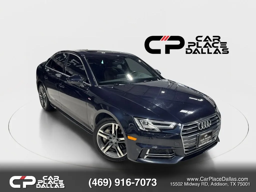 Blue 2017 Audi A4 Premium Plus Sedan 4D for sale in Addison, TX