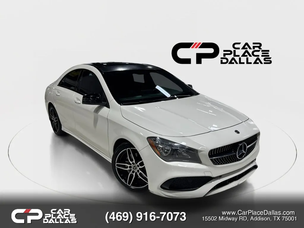 White 2018 Mercedes-Benz CLA 250 Coupe 4D for sale in Addison, TX