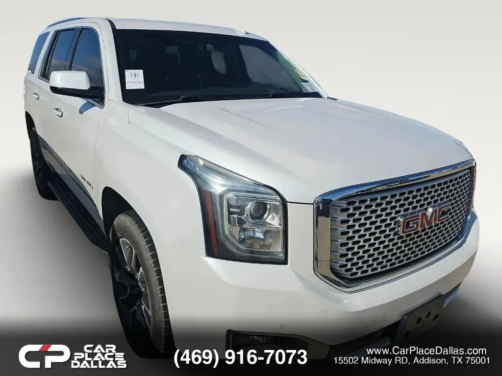 White 2017 GMC Yukon Denali Sport Utility 4D for sale in Addison, TX