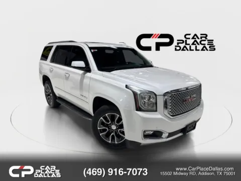 White 2017 GMC Yukon Denali Sport Utility 4D for sale in Addison, TX