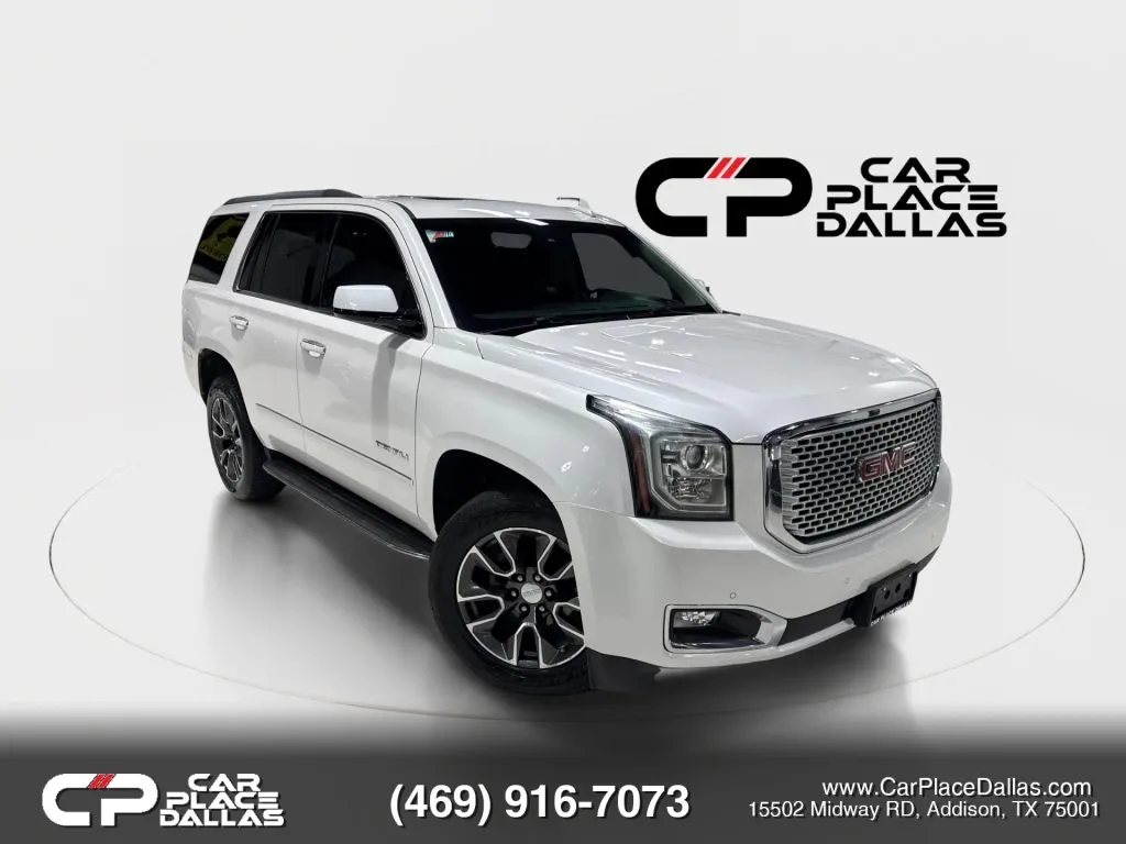 White 2017 GMC Yukon Denali Sport Utility 4D for sale in Addison, TX