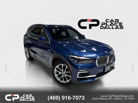 Blue 2020 BMW X5 xDrive40i Sport Utility 4D for sale in Addison, TX