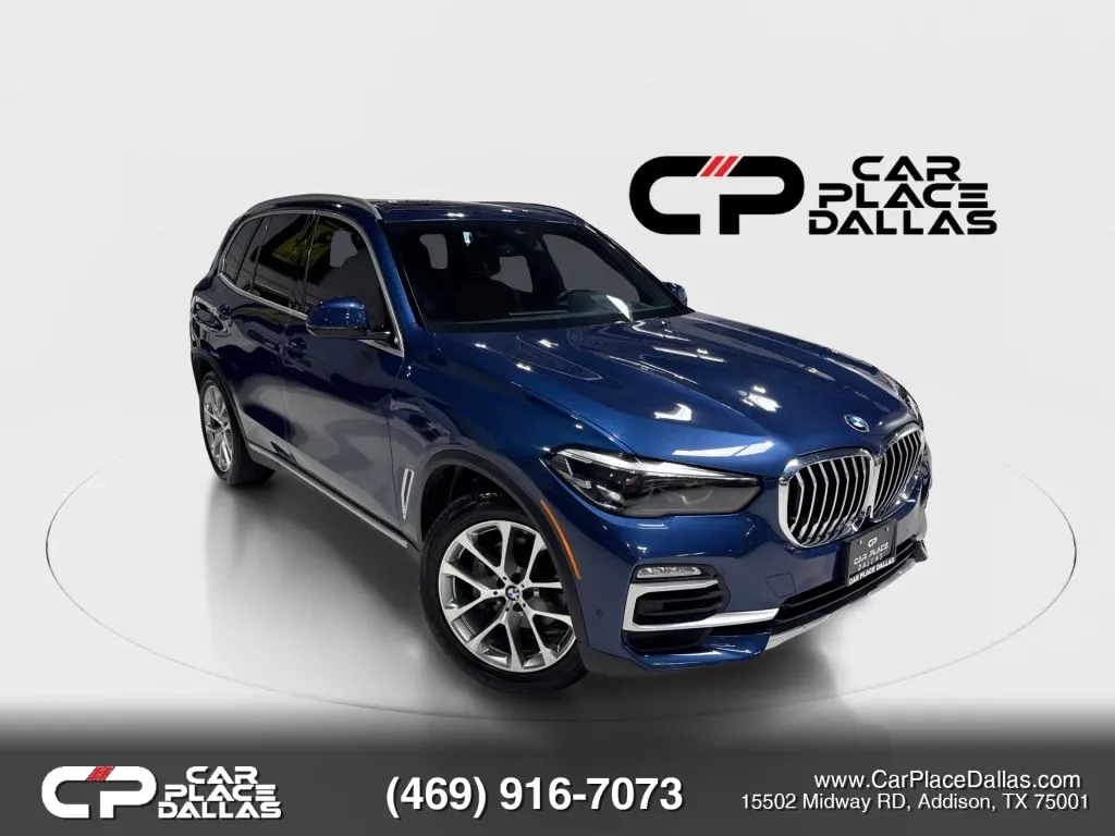 Blue 2020 BMW X5 xDrive40i Sport Utility 4D for sale in Addison, TX