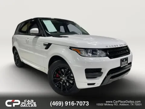 White 2015 Land Rover Range Rover Sport SE NAV,MERIDIAN,PANO,HTD STS,CAM,PARK ASSIST,AIR SUSP,LEATHER,4WD,SUPERCHARGED for sale in Addison, TX