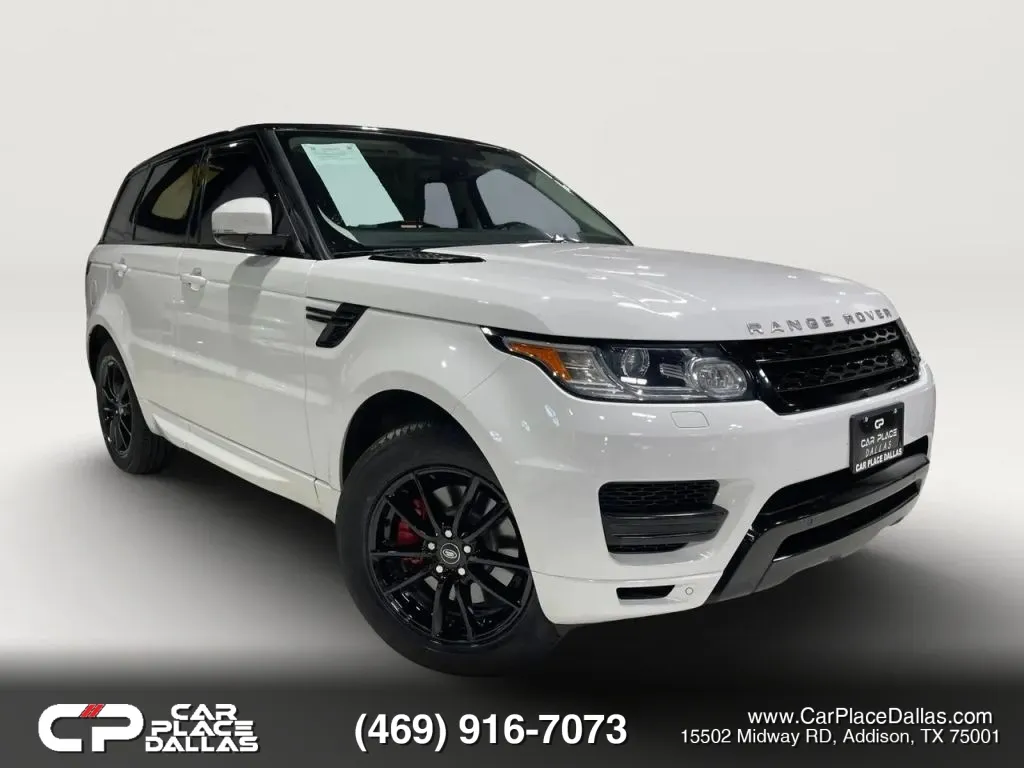 White 2015 Land Rover Range Rover Sport SE NAV,MERIDIAN,PANO,HTD STS,CAM,PARK ASSIST,AIR SUSP,LEATHER,4WD,SUPERCHARGED for sale in Addison, TX