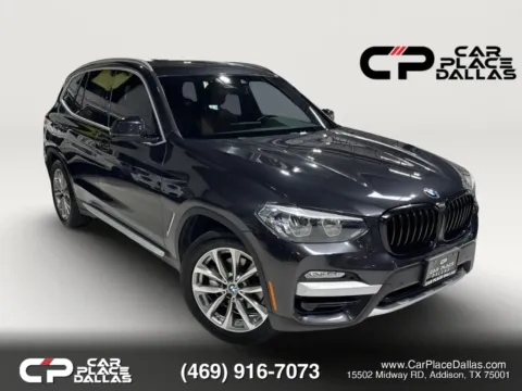 Black 2019 BMW X3 sDrive30i XLINE,NAV,PANO,CARPLAY,HTD STS,HTD WHL,BLIND SPOT,LANE DEP,19'S,PDC for sale in Addison, TX