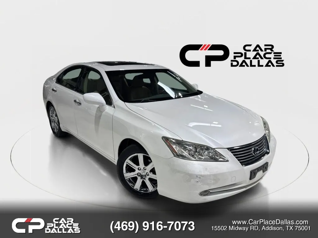 White 2008 Lexus ES 350 PREMIUM PKG,LEATHER,PWR STS,MEMORY,SUNSHADE,17IN ALLOYS,PREM AUDIO for sale in Addison, TX
