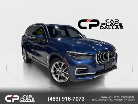 Blue 2022 BMW X5 sDrive40i,PREM PKG,CLIMATE COMFORT,PARK ASST,HUD,360 CAM,HTD FRT/RR STS,20 WHLS for sale in Addison, TX