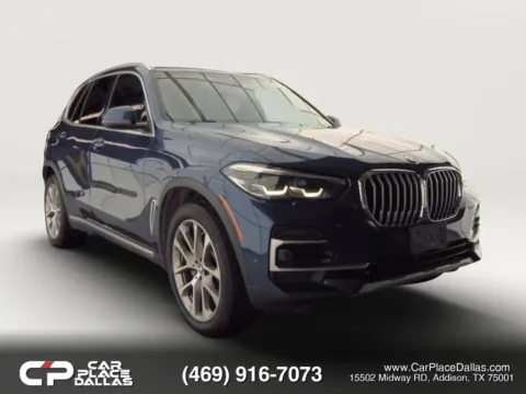 Blue 2022 BMW X5 sDrive40i Sport Utility 4D for sale in Addison, TX
