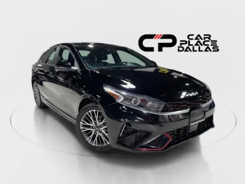 Black 2022 Kia Forte GT-Line Sedan 4D for sale in Addison, TX