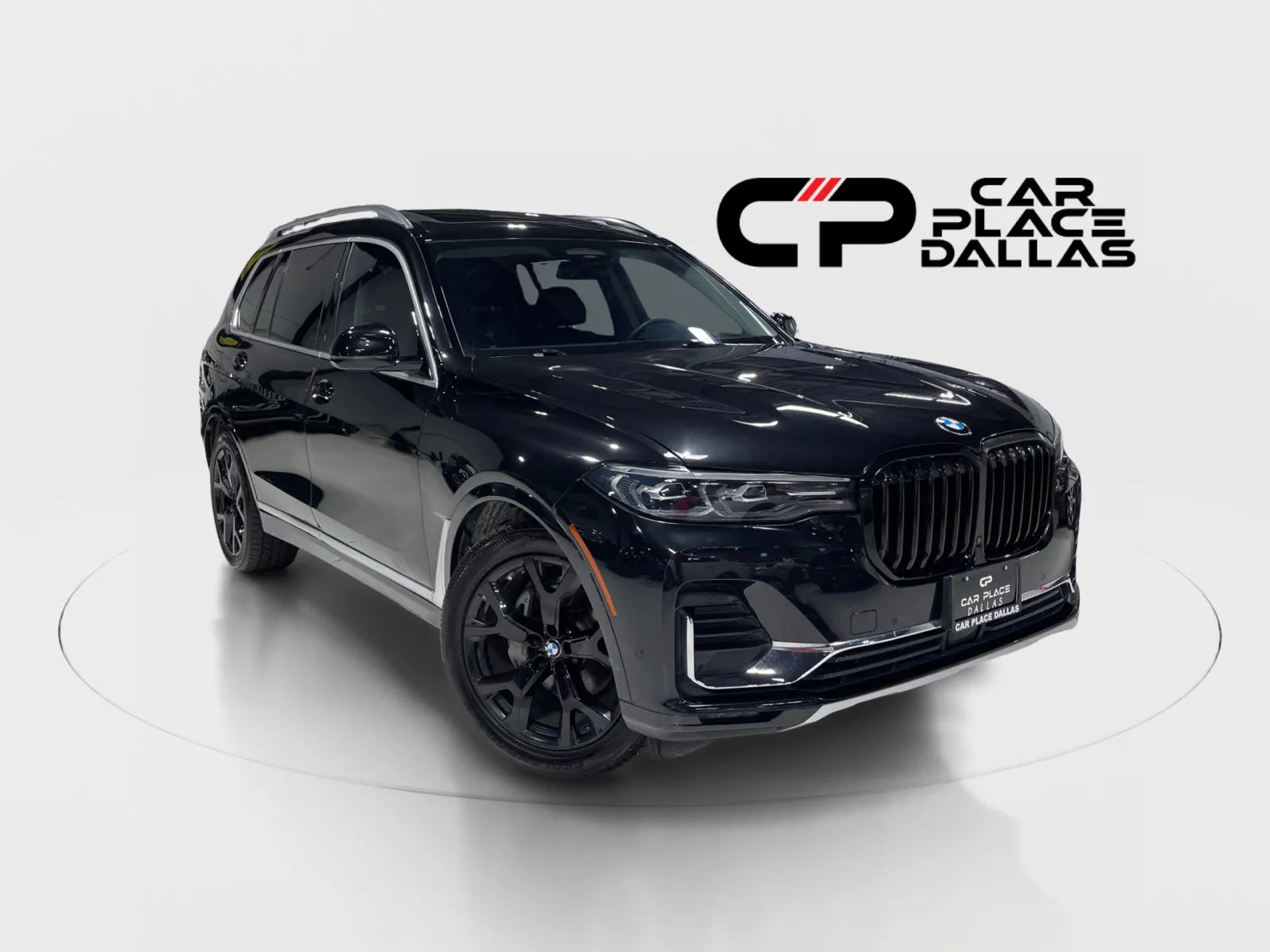 Black 2019 BMW X7 xDrive40i,LUX STG,DRIVER ASST PRO,PREM PKG,SKY LOUNGE,MASSAGE/VENT STS,HUD,HK,360 CAM for sale in Addison, TX