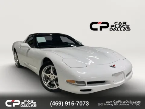 White 2004 Chevrolet Corvette Coupe 5.7L V8,LOW MILES,REM ROOF,RWD,SPORT PKG for sale in Addison, TX