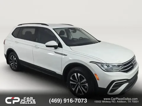White 2024 Volkswagen Tiguan S CAM,BLUETOOTH,USB,SMARTPHONE,FACTORY WARRANTY,TURBO,SUV for sale in Addison, TX