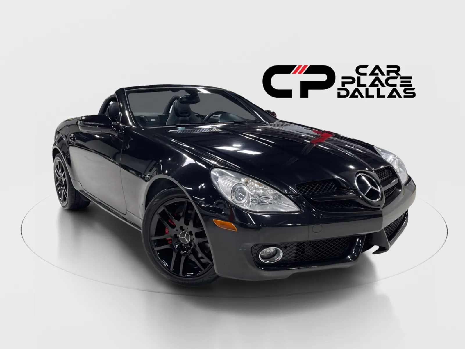 Black 2009 Mercedes-Benz SLK-Class SLK 300 Roadster 2D for sale in Addison, TX